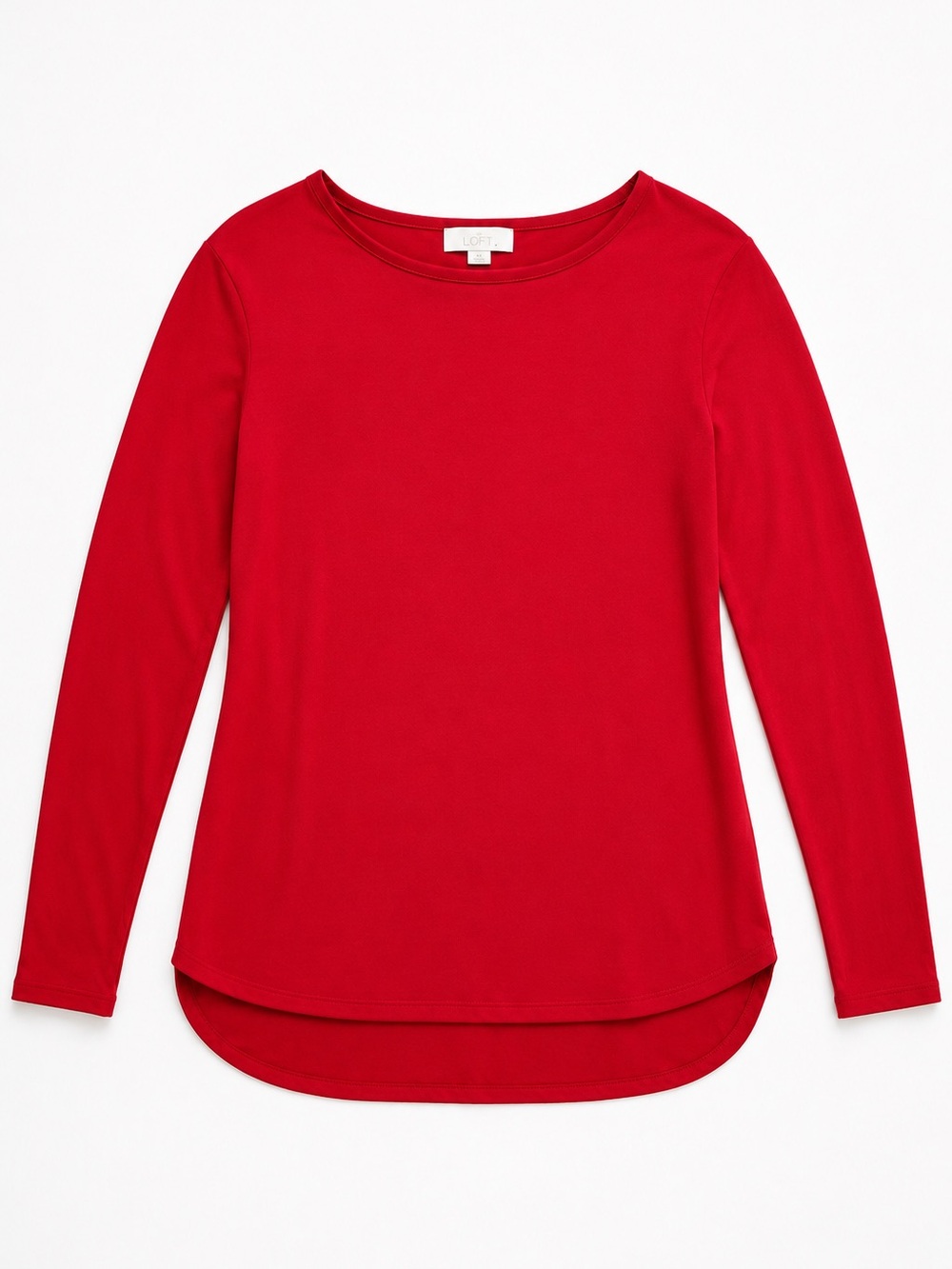 Michael Kors Crewneck Sweater Lightweight Red Long Sleeve Holiday Top Medium